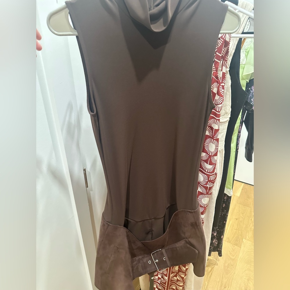 Zara Brown Mini Dress
